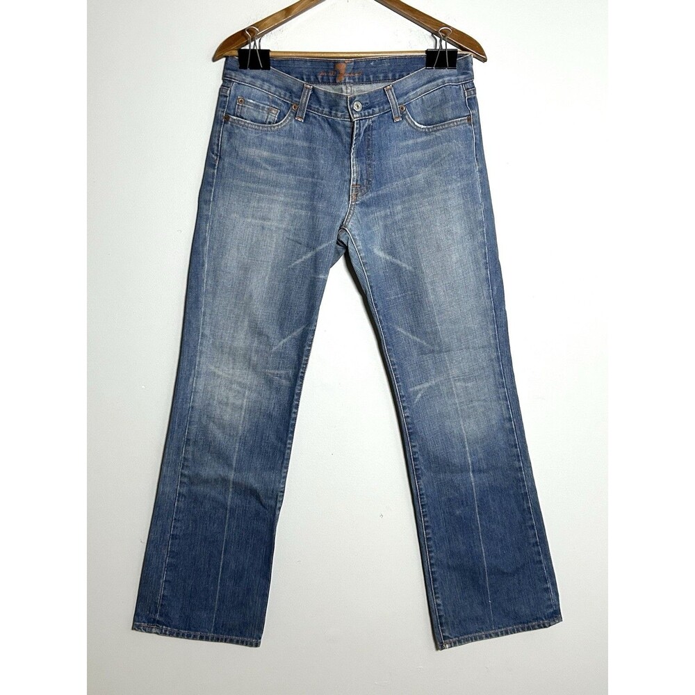 7 For All Mankind Y2K Low Rise‎ Bootcut Jeans 31 Made USA